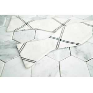 COPY - Dear Martian Mens White Linen Self Tie Bow Tie